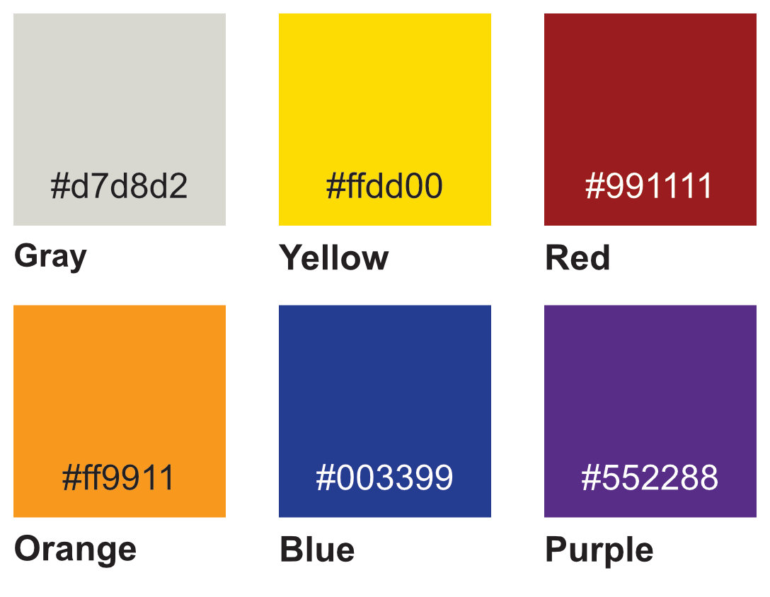 standard SLOBC colors